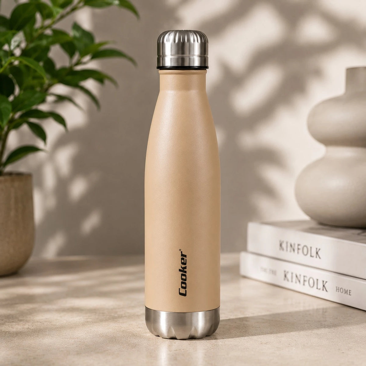Cooker Thermos Vacuum Flask Stainless Steel Water Bottle Thermal Insulated Travel Bottle 500ml Reusable Coffee Tea Bottle