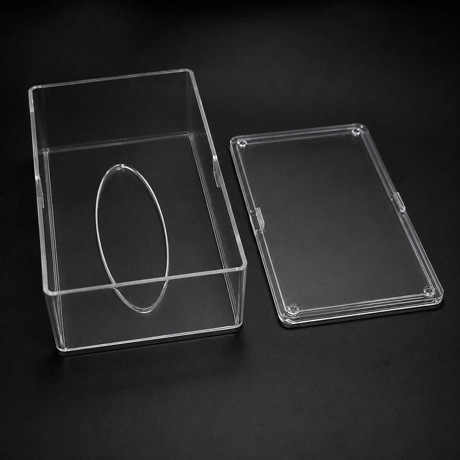 Clear Acrylic Tissue Box Cover Transparent Plexi Tissue Holder Modern Rectangular Tissue Dispenser Desktop Bathroom Office Tissue Organizer