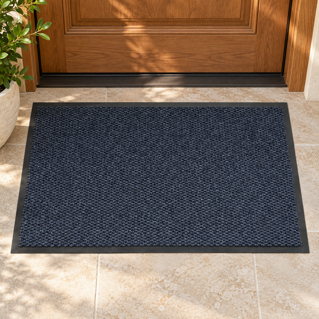 Dust Trapping Floor Mat with Rubber Border