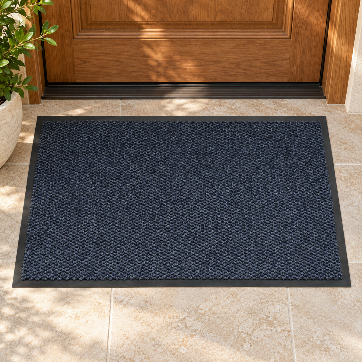Dust Trapping Floor Mat with Rubber Border