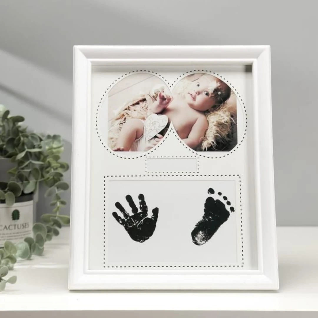 Baby Handprint Footprint Photo Frame Memory Keepsake Picture Frame Newborn Baby Photo Memories Display Frame - Image 7