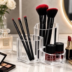 Acrylic Makeup Organizer Cosmetic Brush Holder Lipstick Storage Vanity Organizer Set