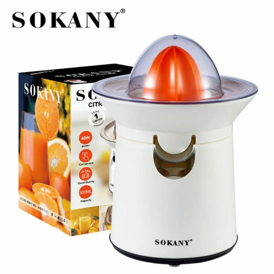 300ml Electric Citrus Juicer with Stainless Steel Cone 40W