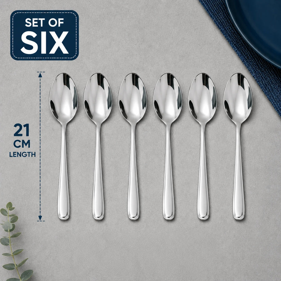 Stainless Steel Spoon Set Of 6 Table Spoon Dining Spoon Kitchen Cutlery Spoon Serving Set Of 6