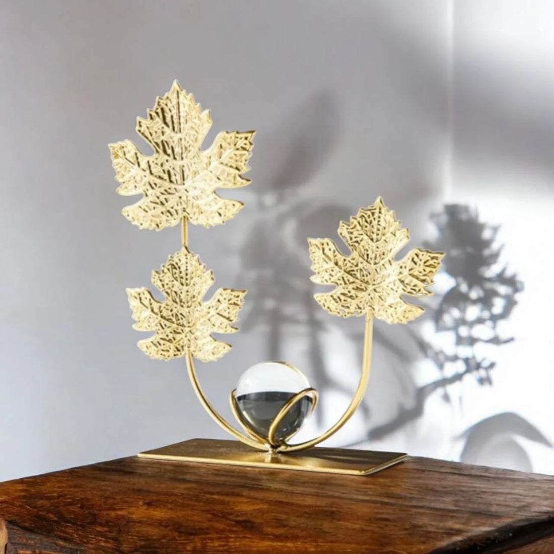 Gold Maple Leaf Sculpture