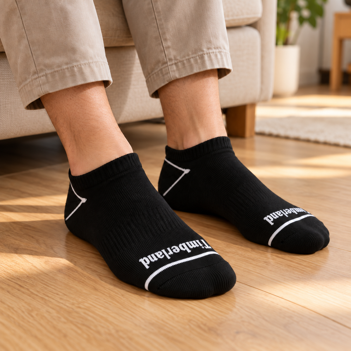 Timberland Black Ankle Socks Set of 3