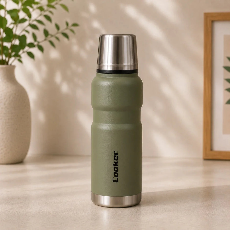 Cooker Thermos Water Bottle Stainless Steel Hunter Vacuum Flask Thermos Bottle Double Wall Insulated 500ML 26CM