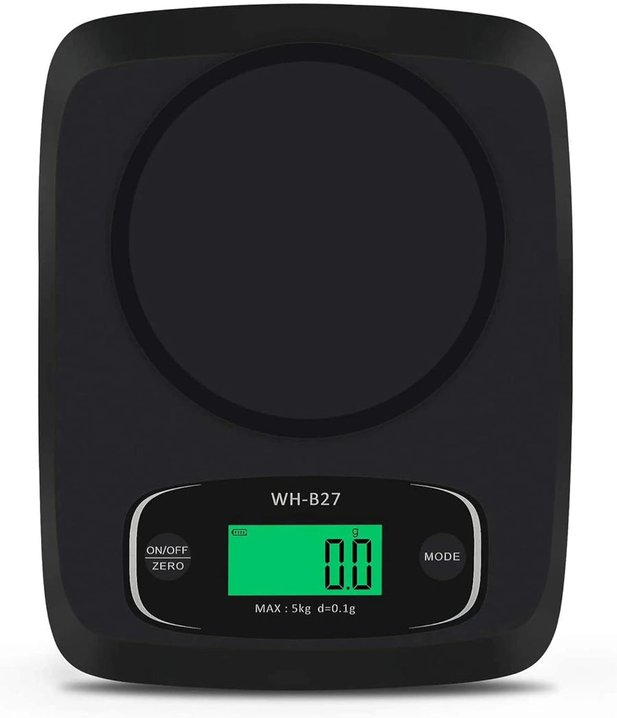 12kg Digital Kitchen Scale with 1g Precision Multi Unit Measurement and Portable Battery Powered Design