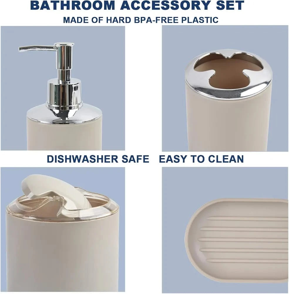 6 Pieces Bathroom Accessories Set - Image 5