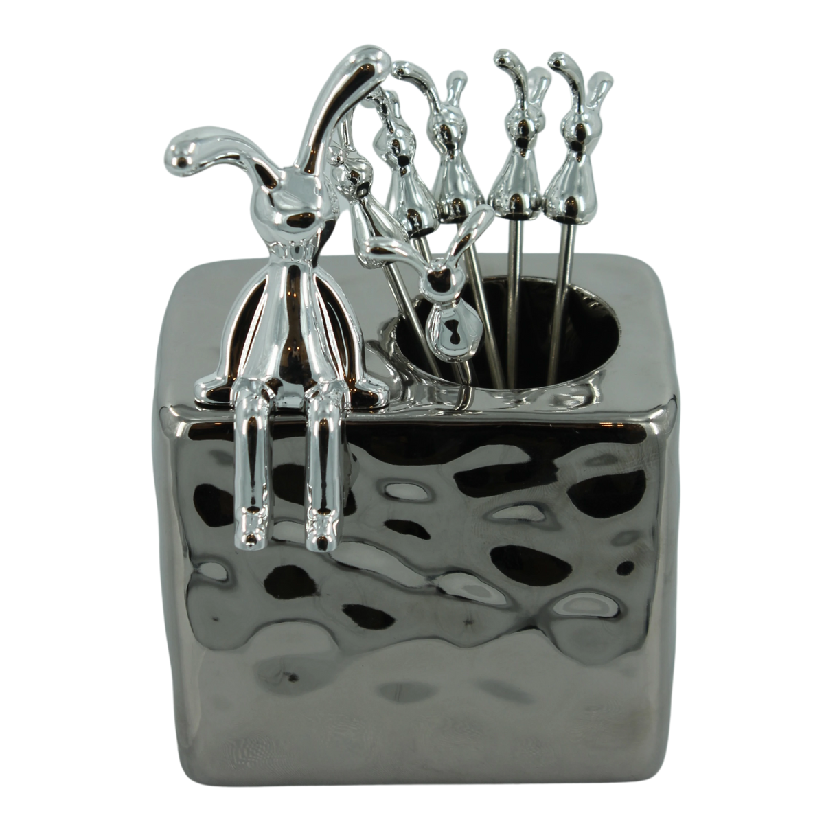 Silver Bunny Fork Set - Image 4