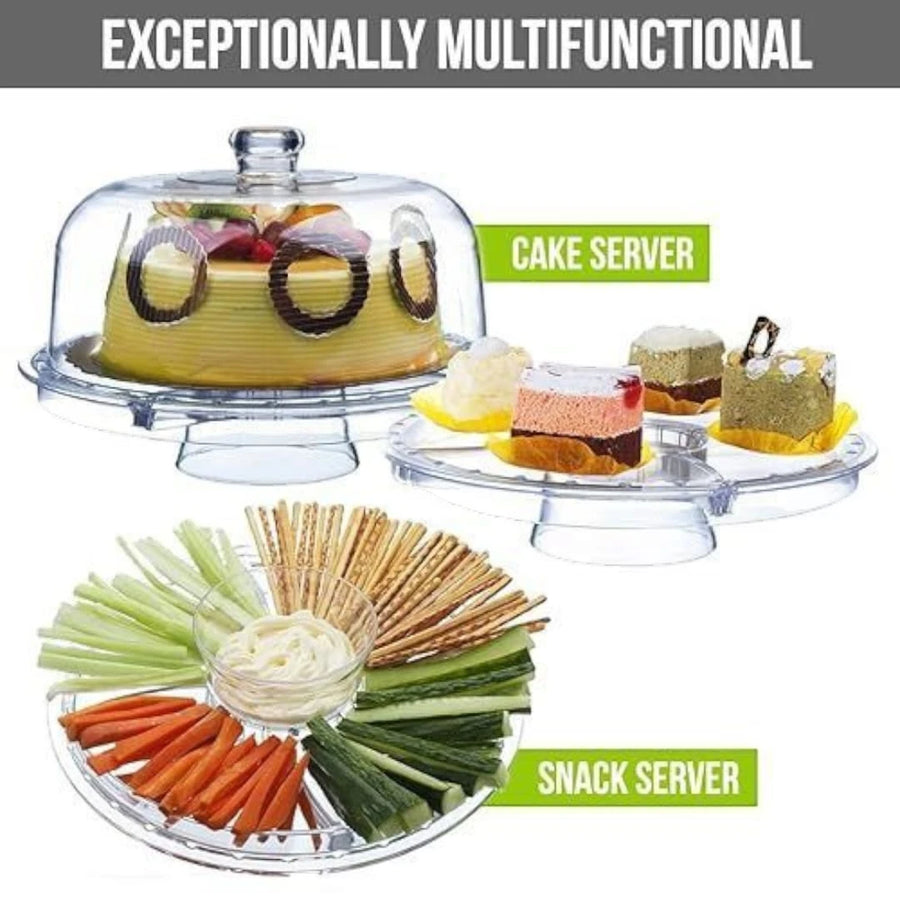 Acrylic Cake & salad Stand with Dome
