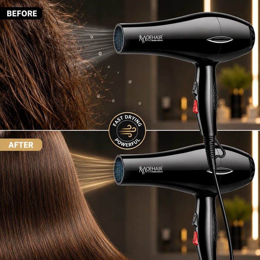 Professional Hair Brush Dryer Fast Drying Hair Styler Straightener Suitable for Travel