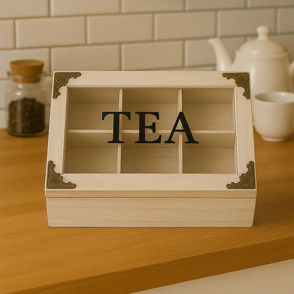 6 Compartments Tea Box