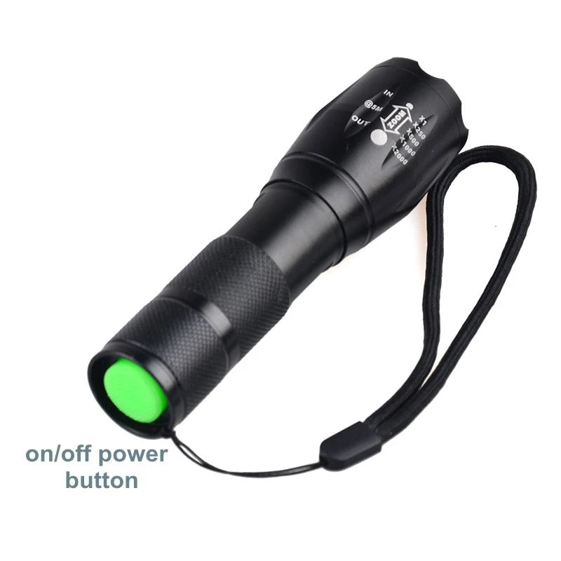 UV Flashlight 3W 395nm Tactical Zoom Torch LED Black Light Waterproof Adjustable Focus Handheld Inspection Flashlight