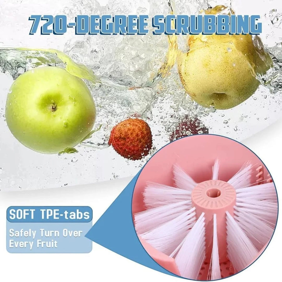 Fruit & Vegetable Washing Machine Cleaning with Brush