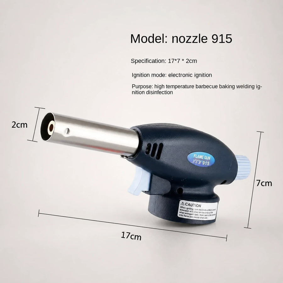 Portable Butane Gas Torch Head with Electronic Ignition