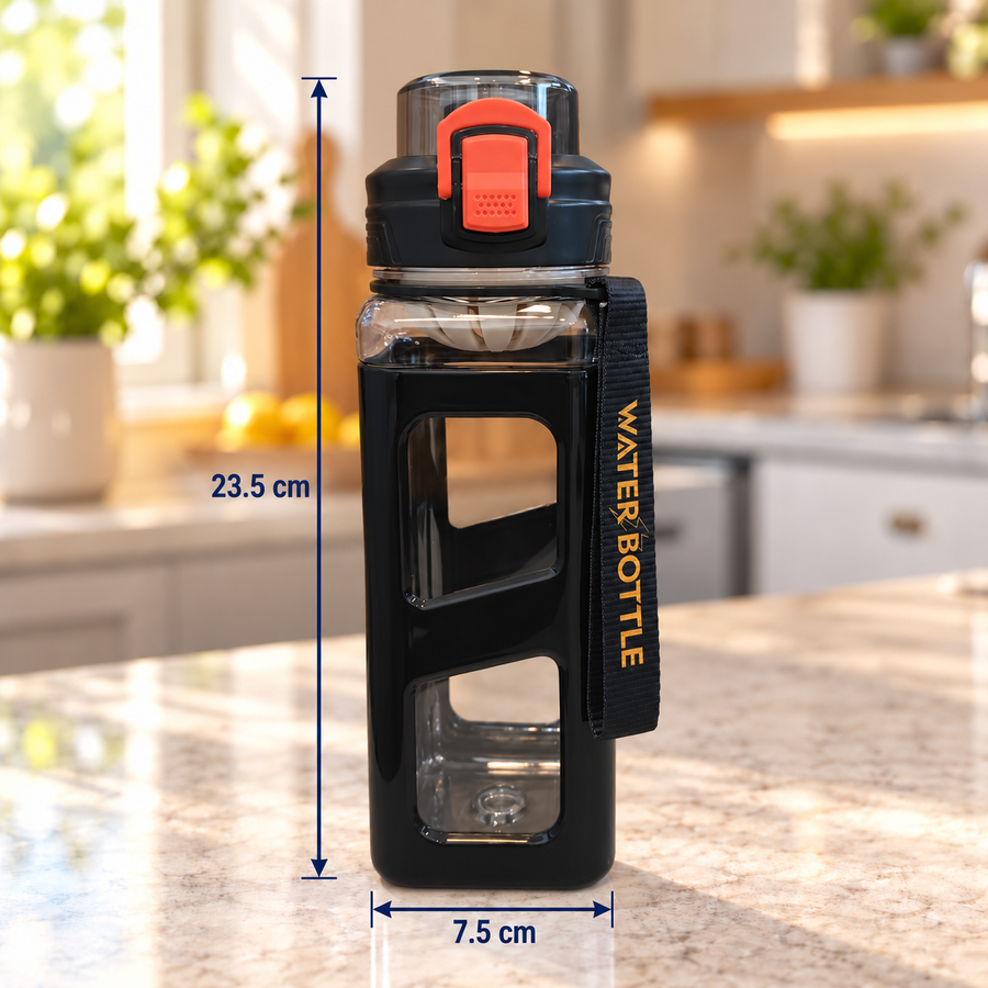 Portable Everyday Drinking Bottle with Built In Strainer 800 mL