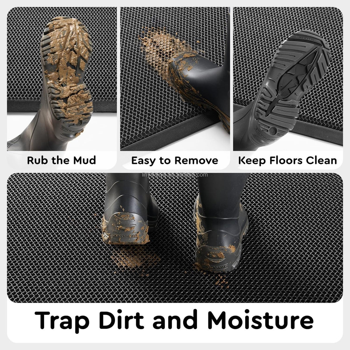 Dustproof Mesh Entryway Mat 75×45 cm