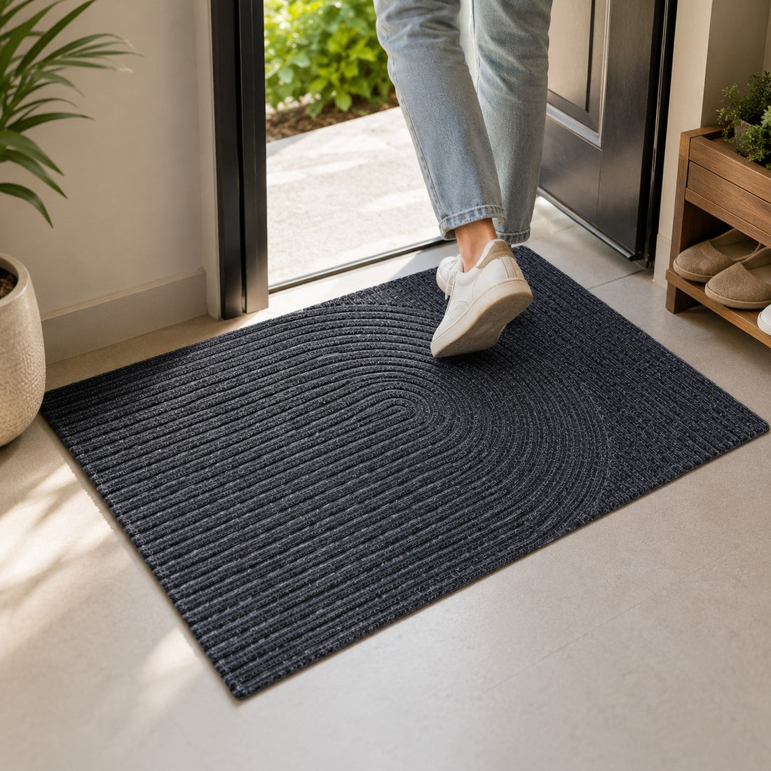 Thin Ribbed Non-Slip Entrance Doormat