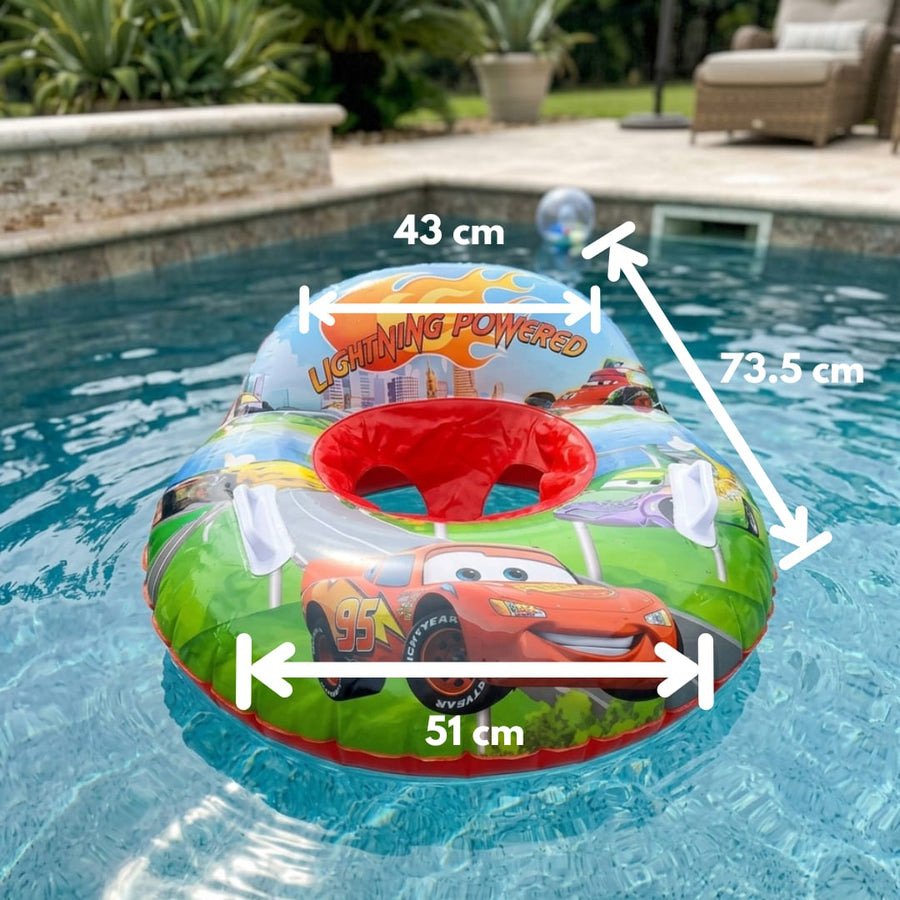 Baby Inflatable Swim Float with Sun Canopy for Toddlers Kids Pool Float