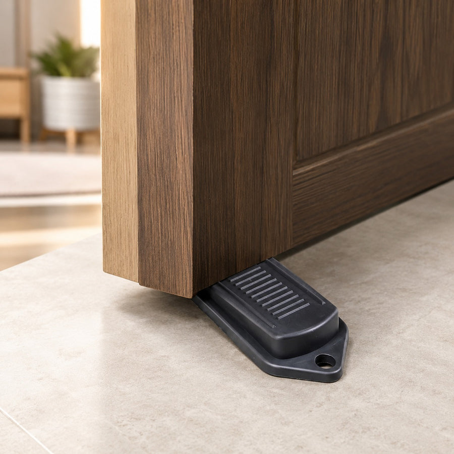 Heavy Duty Non Slip Rubber Door Stopper Wedges 2 PCS