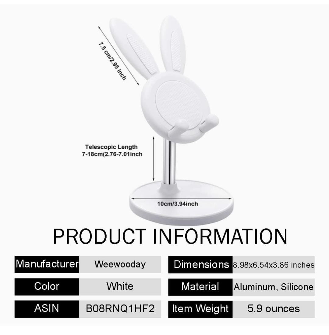 Cute Bunny Phone Stand