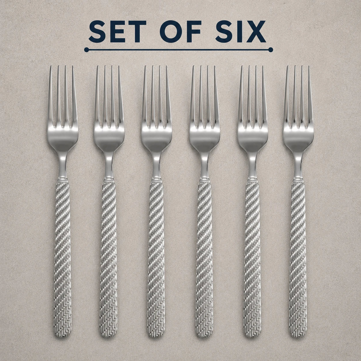 Medium Fork Stainless Steel Cutlery Set Of 6 Dining Forks Table Forks Kitchen Utensils Silverware - Image 1