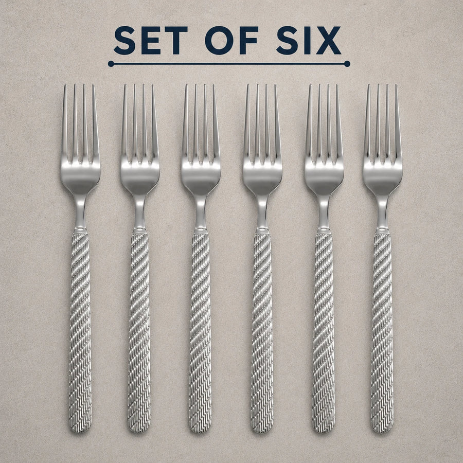 Medium Fork Stainless Steel Cutlery Set Of 6 Dining Forks Table Forks Kitchen Utensils Silverware