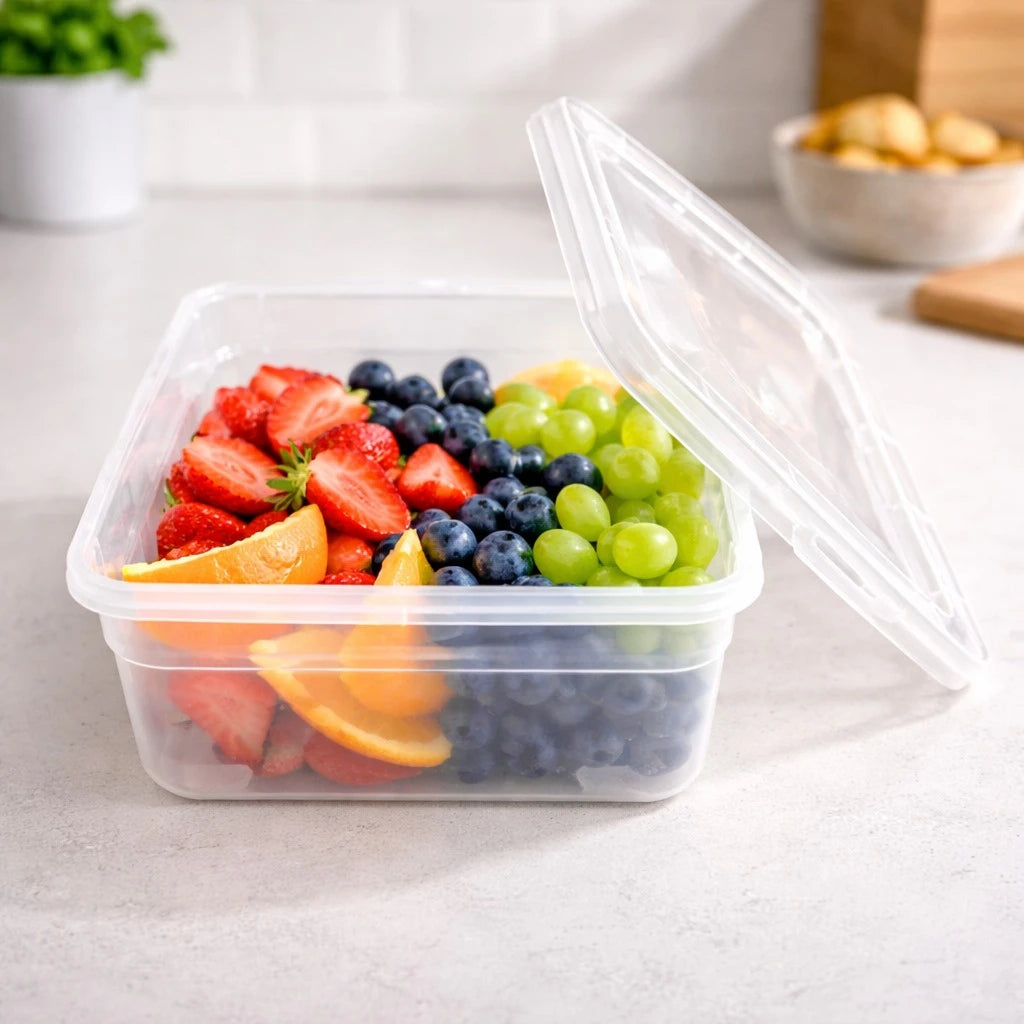 Food Storage Container 1 Liter Airtight Plastic Box Kitchen Storage Organizer Meal Prep Container - Image 2