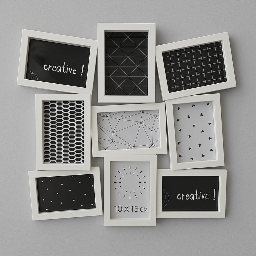 Multi Photo Frame Collage Wall Decor Family Picture Frame Memories Display Frame Modern Home Photo Gallery Frame