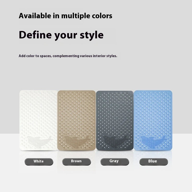 Non-Slip Shower & Bathtub Bath Mat with Suction Cups, Drain Holes & Massage Texture – Bathroom Safety Mat (70 × 34 cm) - Image 2