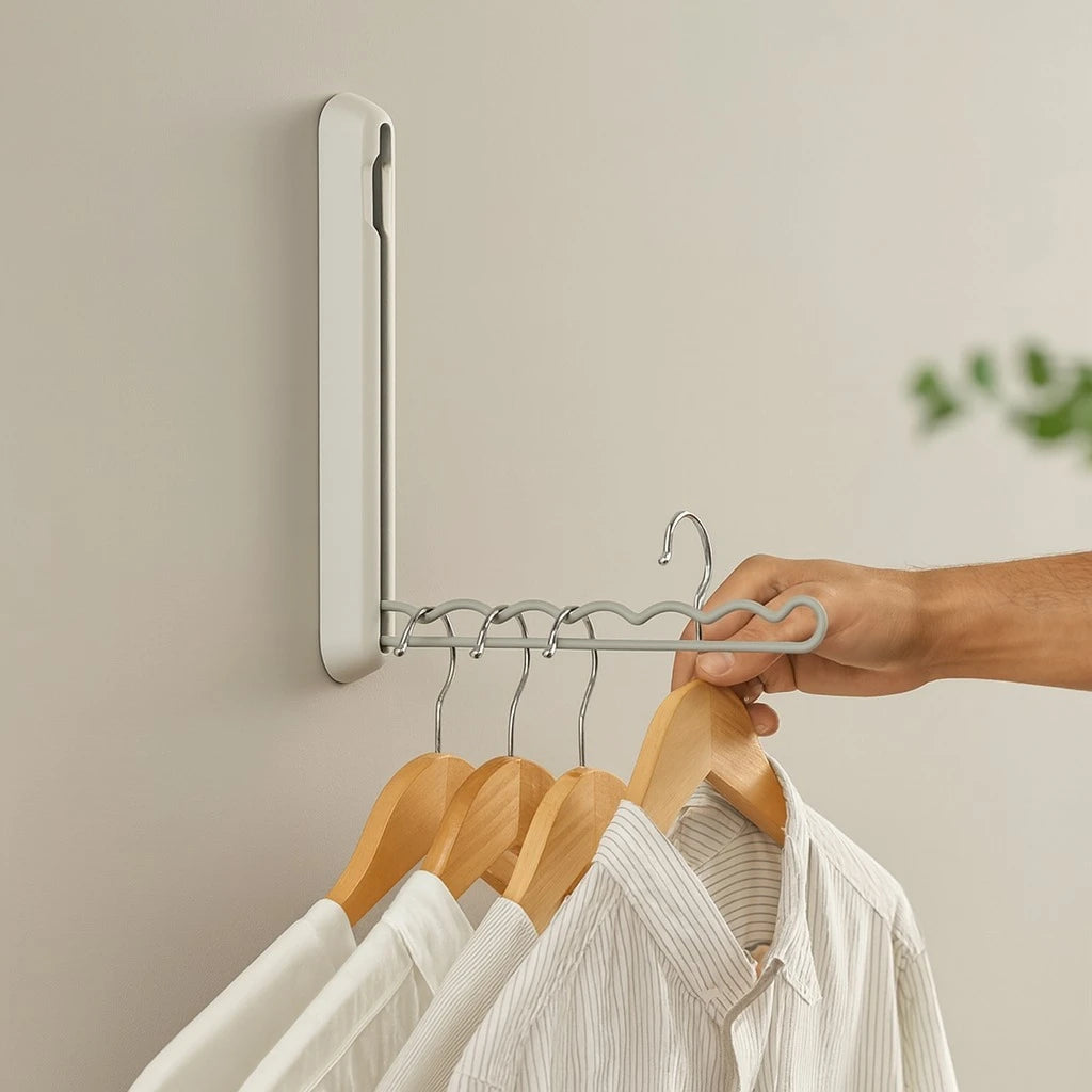 Wall-Mounted Foldable Clothes Hanger Hook - Image 1