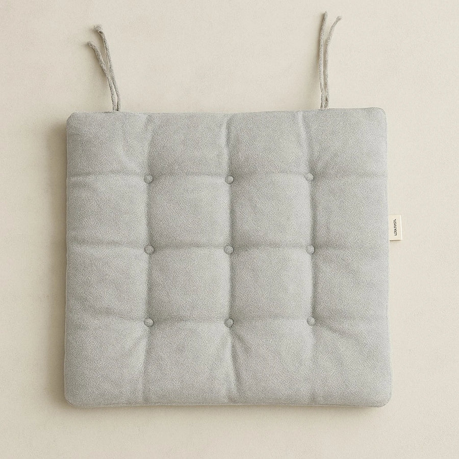 Premium Tufted Tweed Chair Cushion 40x40 cm Thick Padded Seat Cushion for Dining Kitchen and Home Chairs