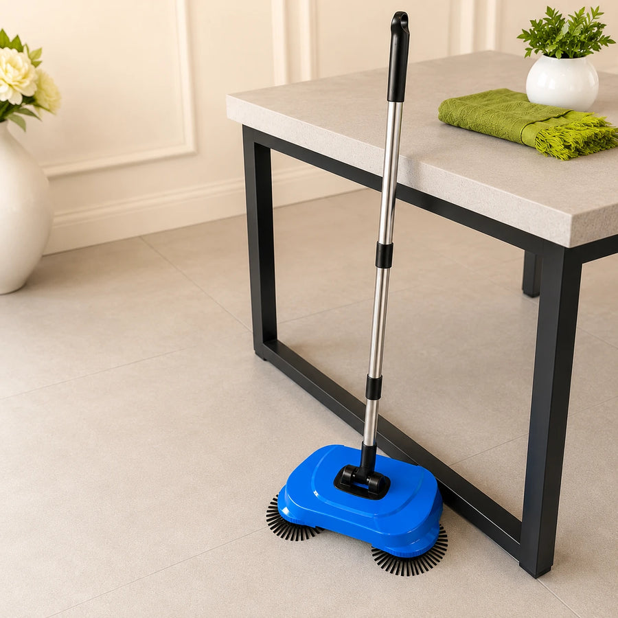 Manual Floor Sweeper Cordless Rotating Cleaning Broom Home Cleaning Tool