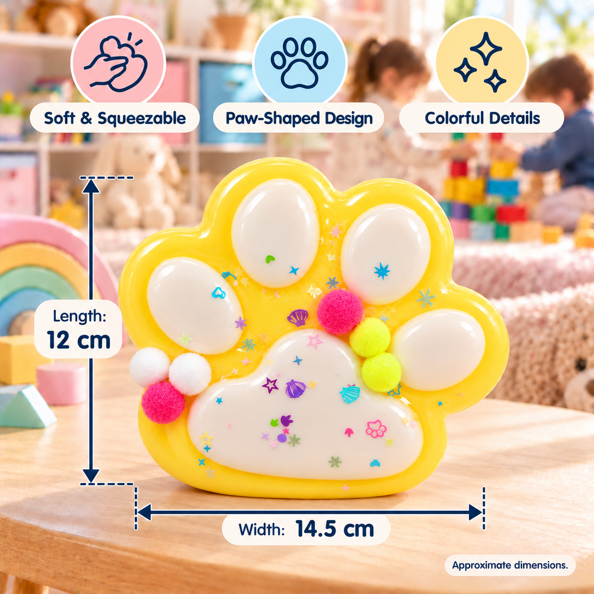 Paw Shaped Sensory Squishy Toy