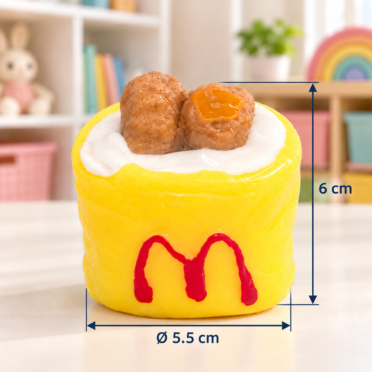 Fast Food Bucket Squishy Sensory Toy