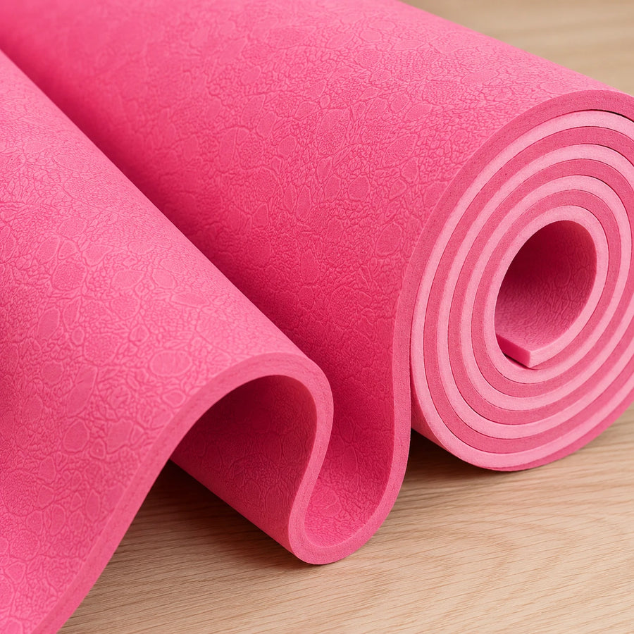 Yoga Mat Non Slip Fitness Exercise Pilates Workout Training Mat Pink Gym Sports