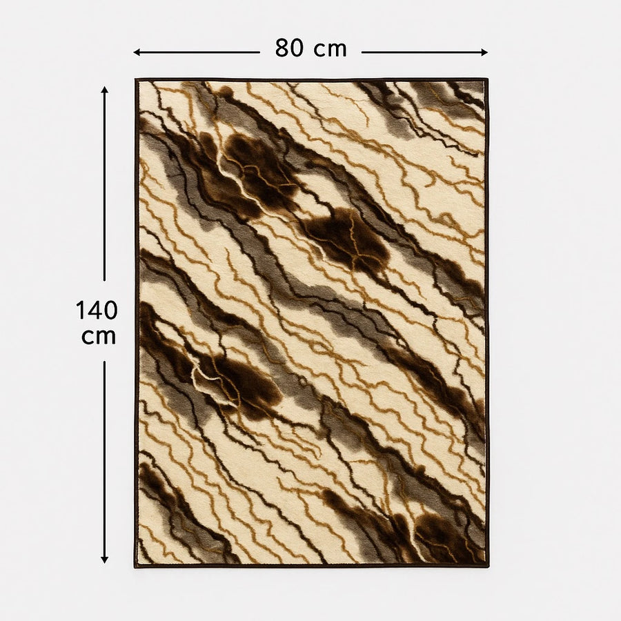 Modern Marble Pattern Carpet – 140×80 cm