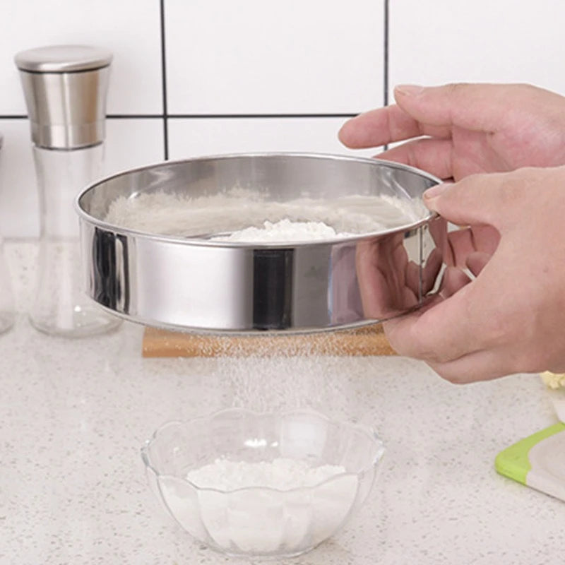6-Piece Stainless Steel Round Strainer Set