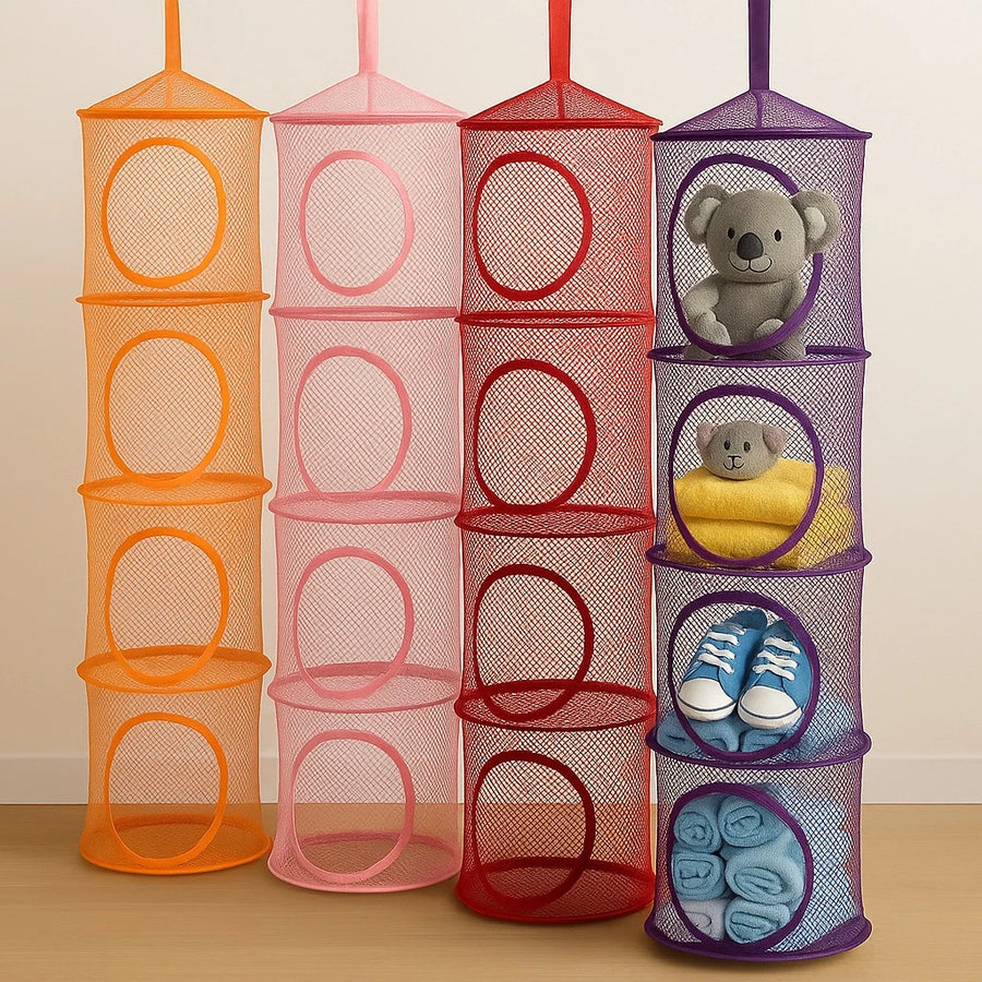 4Tier Hanging Mesh Organizer