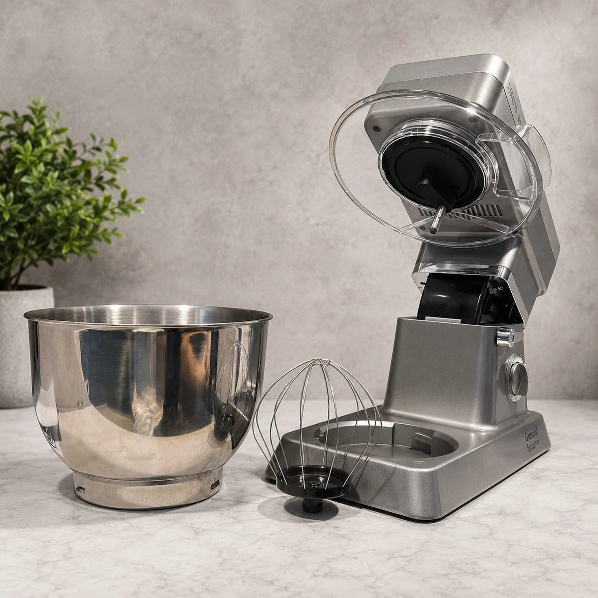 General Star Stand Mixer Kitchen Machine Food Mixer Dough Mixer Electric Baking Mixer 1200W 6.2L Stainless Steel Bowl 6 Speeds Pulse GS1047 - Image 3