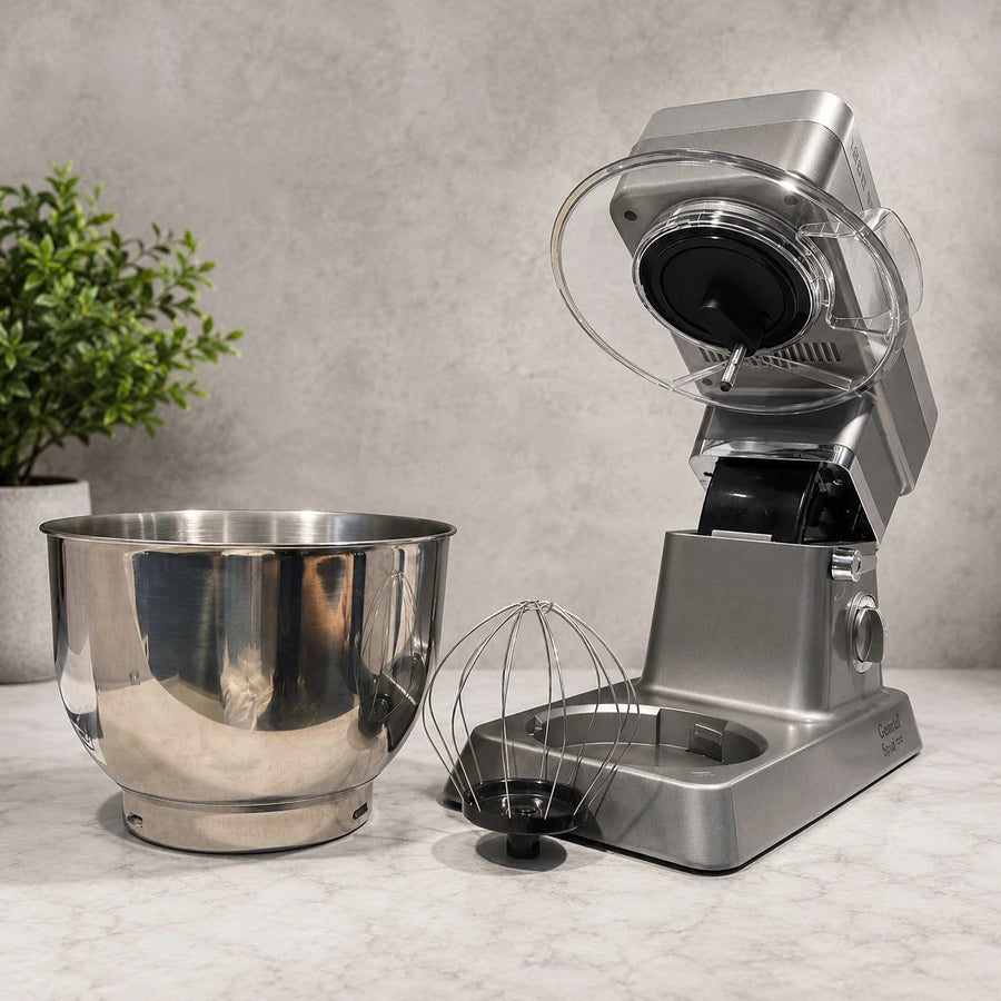 General Star Stand Mixer Kitchen Machine Food Mixer Dough Mixer Electric Baking Mixer 1200W 6.2L Stainless Steel Bowl 6 Speeds Pulse GS1047