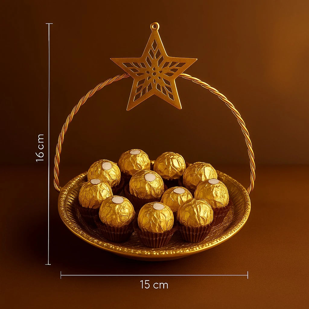 Gold Decorative Serving Stand