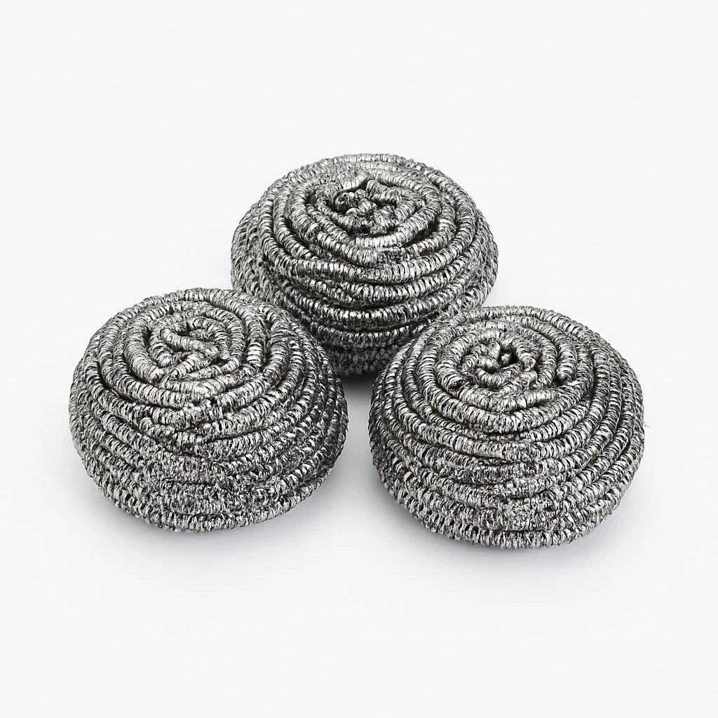 Scrubber Set, 3 Round+3 Square Mesh Pads - Image 3