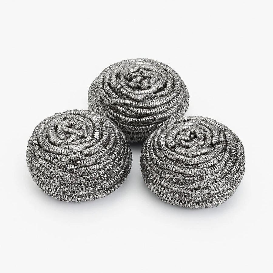 Scrubber Set, 3 Round+3 Square Mesh Pads