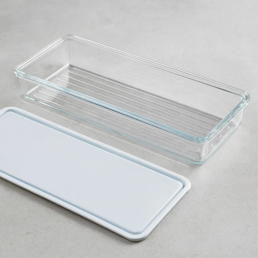 Slim Storage Container Narrow Food Storage Solution for Pantry Organization Refrigerator and Kitchen Storage