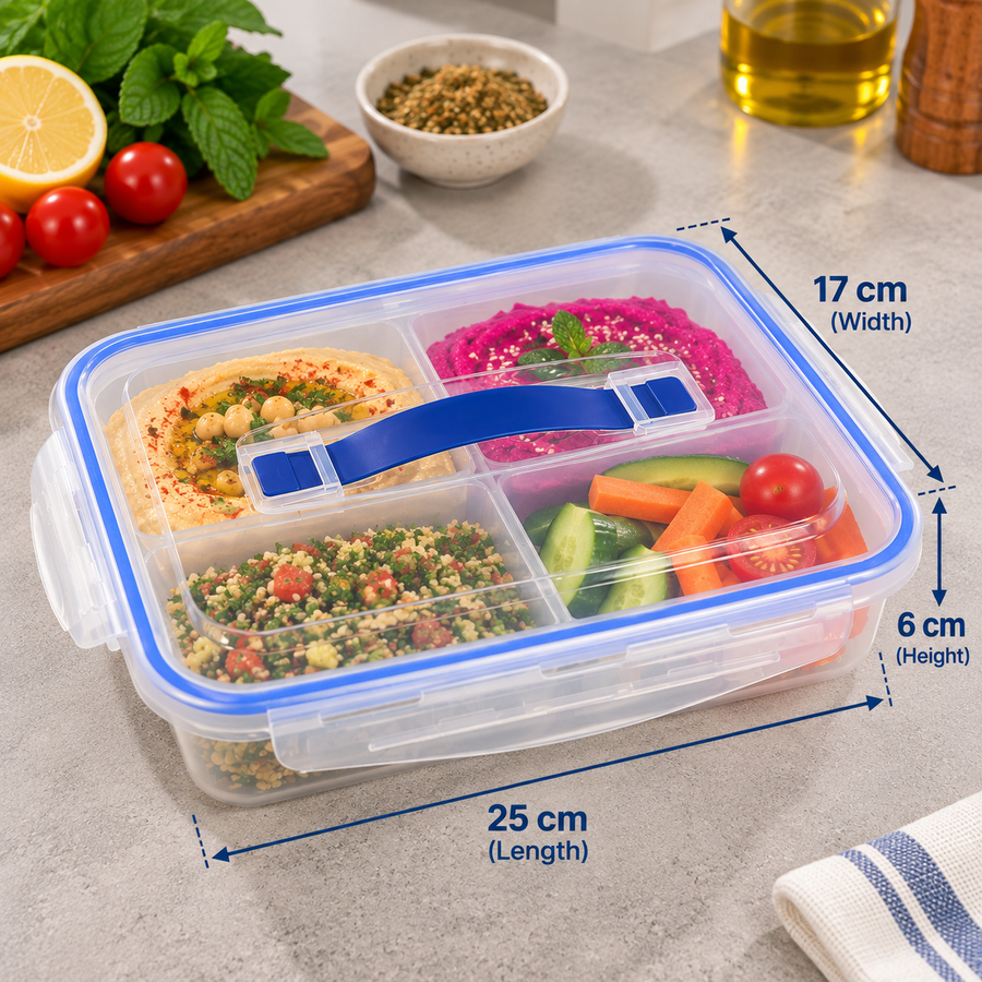 4 Compartment Food Storage Container