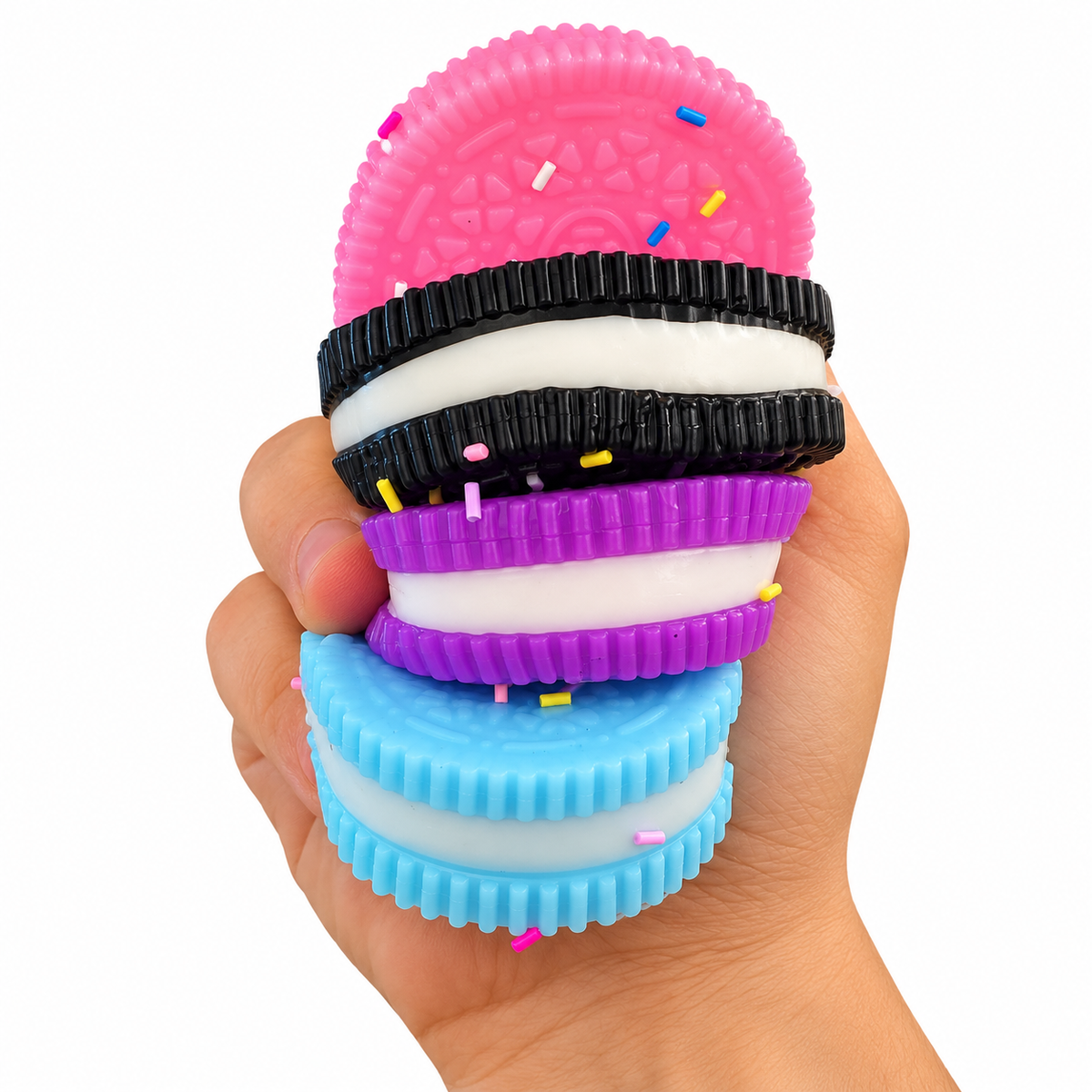 oreo shape Oreo Shaped Squishy Toys Set of 4