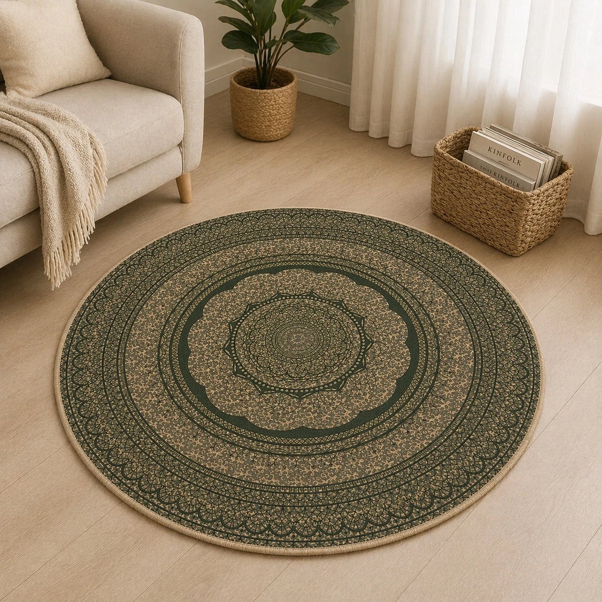 Mandala Accent Carpet 88cm