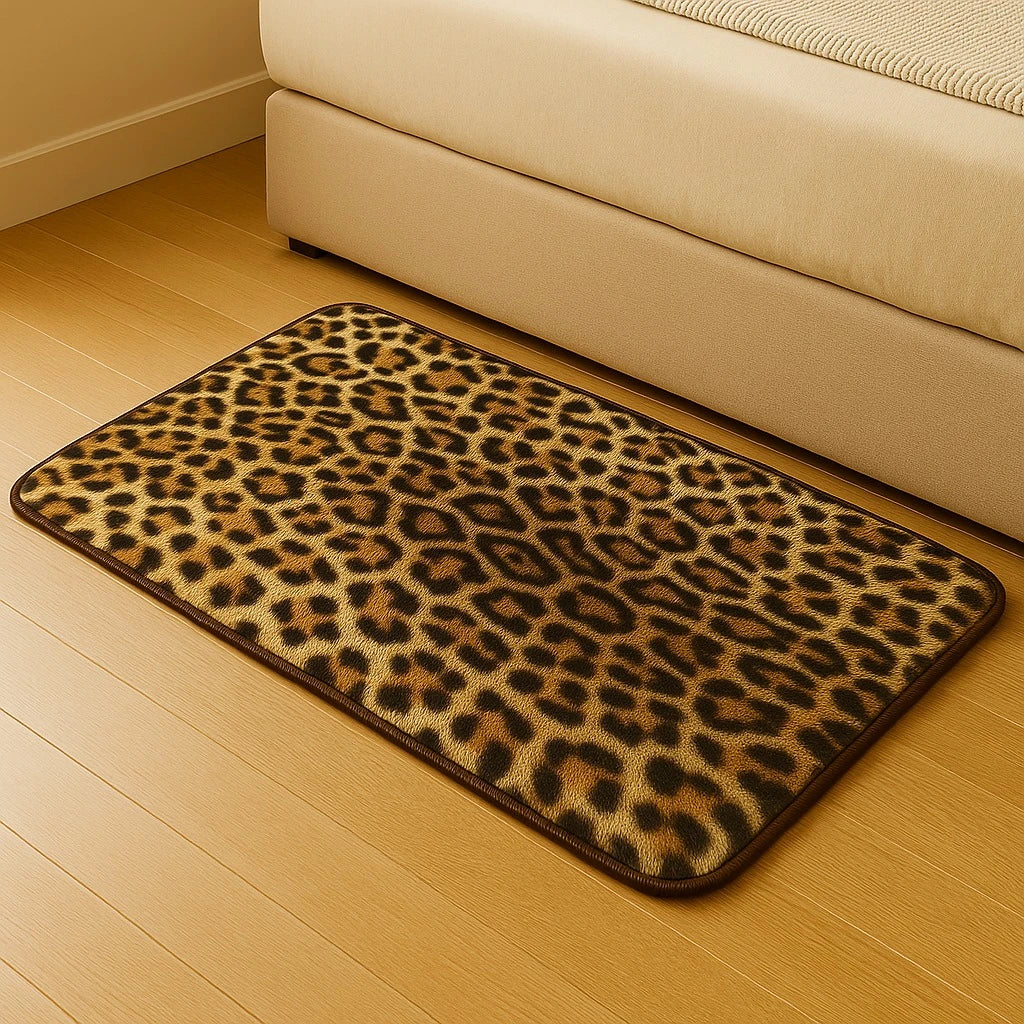 Modern Leopard Pattern Carpet – 100×60 cm